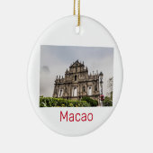 聖パウロ教会のマカオ廃墟中国土産 セラミックオーナメント (右)