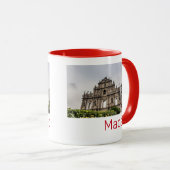 聖パウロ教会のマカオ廃墟中国土産 マグカップ (正面右)