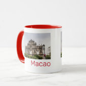 聖パウロ教会のマカオ廃墟中国土産 マグカップ (正面左)