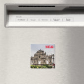 聖パウロ教会のマカオ廃墟中国土産 マグネット (インサイチュ (食洗機))