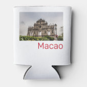 聖パウロ教会のマカオ廃墟中国土産 缶クーラー (正面)