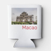 聖パウロ教会のマカオ廃墟中国土産 缶クーラー (裏面)