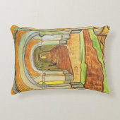 聖パウロ精神病院の廊下 by ヴィンセント・ヴァン・ゴッホ アクセントクッション (正面)