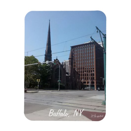 聖パウロ聖公会と保証建物 マグネット (縦)