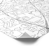 聖パウロ、ミネソタ（黒と白） ポスター (角)