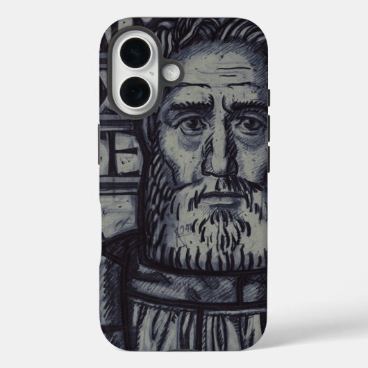 聖パウロ - モダングラフィック聖像芸術 Case-Mate iPhoneケース (裏面)