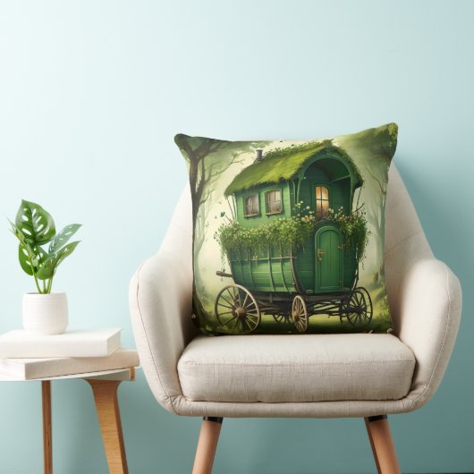 聖パテお洒落ィのジプシー・ワゴン、聖パトリックの日 クッション (椅子)