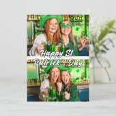 聖パディの日カスタムのモダンテンプレート シーズンカード (スタンド正面)