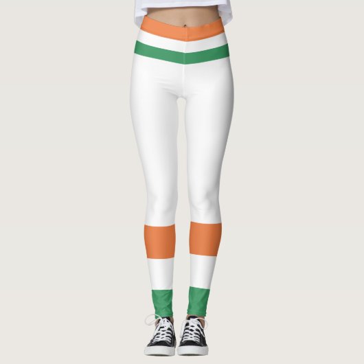 聖パディの日。アイルランド国旗。 レギンス (正面)