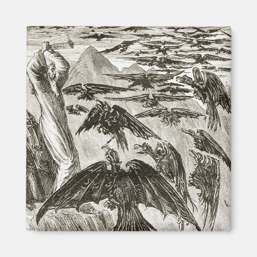 聖パトリックと悪魔の鳥、'トライアスTから マグネット (正面)