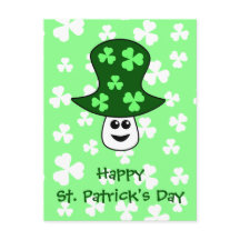 聖パトリックのキノコのはがき