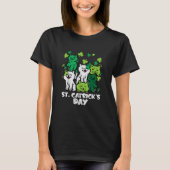 聖パトリックのキャトリックスデー 猫 セントパトリックス Tシャツ (正面)