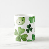 「聖パトリックのシャムロックと幸運なシップス！」 コーヒーマグカップ (中央)