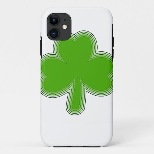 聖パトリックのシャムロックのイラスト Case-Mate iPhoneケース (裏面)