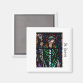 聖パトリックのステンドグラス マグネット (正面/裏面)