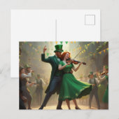 聖パトリックのダンス ポストカード (正面/裏面)