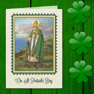 聖パトリックのデイカード(祈りの言葉と詩が入っている) カード