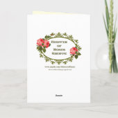 聖パトリックのデイカード(祈りの言葉と詩が入っている) カード (裏面)