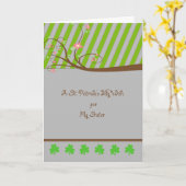 聖パトリックの姉の日のカード カード (黄色い花)