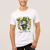聖パトリックの幸せな男性用 トライブレンドTシャツ (正面)