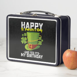 聖パトリックの日おめでとう!そして今日は私の誕生日です メタルランチボックス