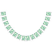 聖パトリックの日おめでとう。ラッキークローバー。 バンティングフラッグ (全)