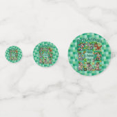 聖パトリックの日おもしろいと愛らしい"パーティー動物" コンフェッティ (裏面)