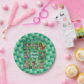 聖パトリックの日おもしろいと愛らしい"パーティー動物" ペーパープレート (パーティー)