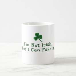 聖パトリックの日おもしろい文字偽アイルランド コーヒーマグカップ