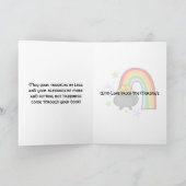 聖パトリックの日おもしろい漫画パーソナライズされた カード (内部)