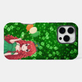 聖パトリックの日かわいいアイルランドのアニメのクラス iPhoneケース (裏面横)