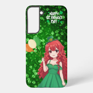 聖パトリックの日かわいいアイルランドのアニメのクラス SAMSUNG GALAXY S22+ケース