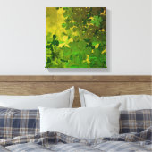 聖パトリックの日と幸運‎四葉のクローバー キャンバスプリント (インサイチュ (寝室))