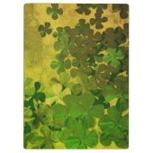 聖パトリックの日と幸運‎四葉のクローバー クリップボード (裏面)