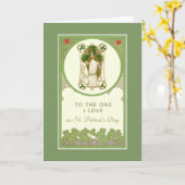 聖パトリックの日と私が愛する宗教 カード (黄色い花)