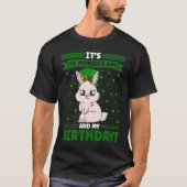 聖パトリックの日と私の誕生日 Tシャツ (正面)