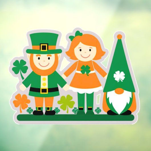 聖パトリックの日にしがみつく幸運の分隊ウィンドウ ウィンドウサイン (シート3)