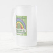 聖パトリックの日にアイルランド語であること フロストグラスビールジョッキ (正面左)