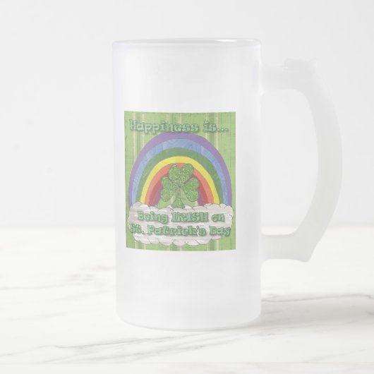 聖パトリックの日にアイルランド語であること フロストグラスビールジョッキ (右)