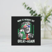聖パトリックの日に再び偉大な面白いトランプ 招待状 (スタンド正面)
