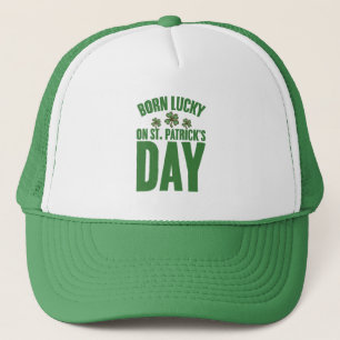 聖パトリックの日に幸運に生まれたアイルランド人の誕生日 キャップ