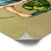 聖パトリックの日に幸運を ポスター (角)