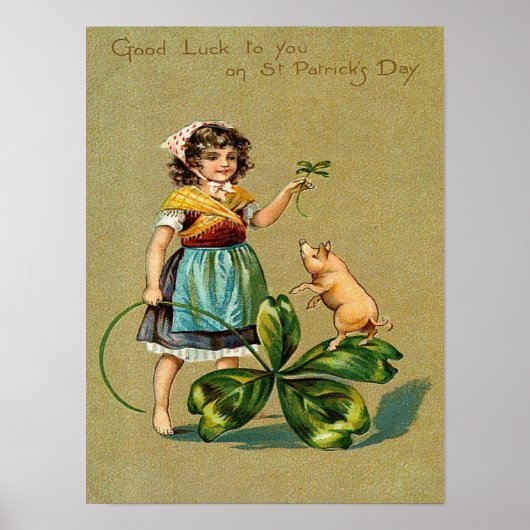 聖パトリックの日に幸運を ポスター (正面)