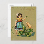 聖パトリックの日に幸運を ポストカード (正面/裏面)