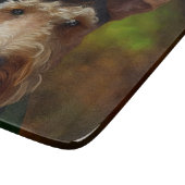 聖パトリックの日に愛犬を飼う カッティングボード (角)