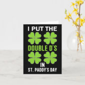 聖パトリックの日にDDを入れたよ、面白い Irish カード (黄色い花)
