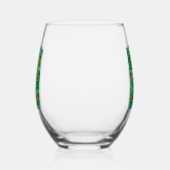 聖パトリックの日のおもしろい愛らしい"パーティーレプレシュアン" ステムなしワイングラス (左)