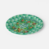 聖パトリックの日のおもしろい愛らしい"パーティーレプレシュアン" ペーパープレート (アングル)