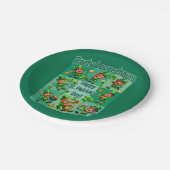 聖パトリックの日のおもしろい愛らしい"パーティーレプレシュアン" ペーパープレート (アングル)