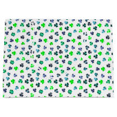 聖パトリックの日のためのシャムロック ラージペーパーバッグ (正面)